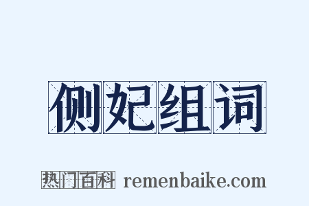 侧妃组词是什么意思的图片